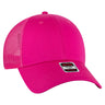 OTTO CAP 6 Panel Low Profile Mesh Back Trucker Hat OTTO 83 - 473 Hot Pink OSFM - Adult Hats