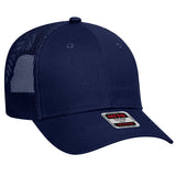 OTTO CAP 6 Panel Low Profile Mesh Back Trucker Hat OTTO 83 - 473 Navy OSFM - Adult Hats