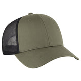 OTTO CAP 6 Panel Low Profile Mesh Back Trucker Hat OTTO 83 - 473 Ol.Grn/Ol.Grn/Blk OSFM - Adult Hats