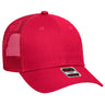 OTTO CAP 6 Panel Low Profile Mesh Back Trucker Hat OTTO 83 - 473 Red OSFM - Adult Hats