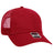 OTTO CAP 6 Panel Low Profile Mesh Back Trucker Hat OTTO 83 - 473 Red Young Adult Hats