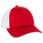 OTTO CAP 6 Panel Low Profile Mesh Back Trucker Hat OTTO 83 - 473 Red/Red/Wht OSFM - Adult Hats