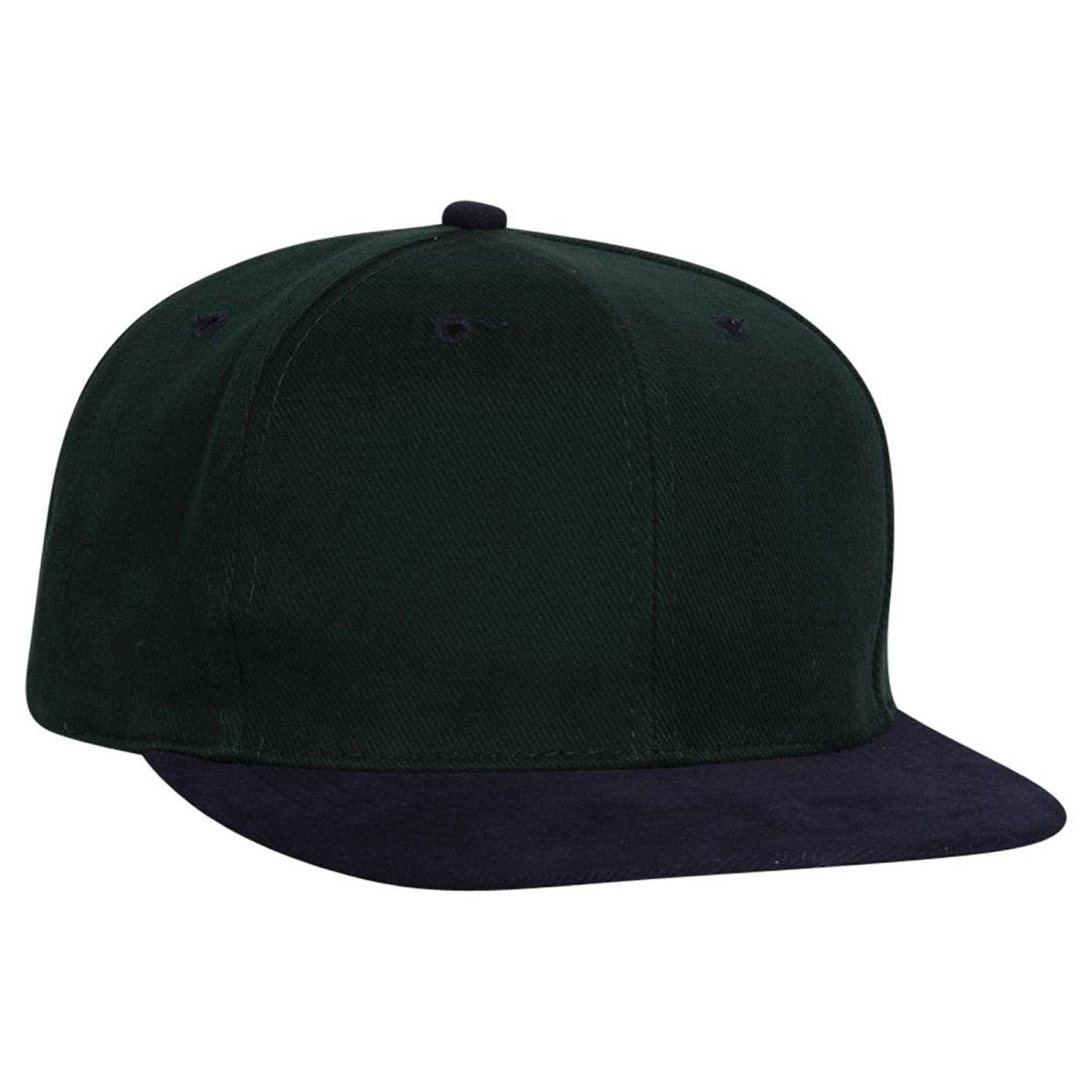 OTTO CAP 6 Panel Mid Profile Baseball Cap OTTO 27 - 008 Nvy/Dk.Grn OSFM - Adult Hats