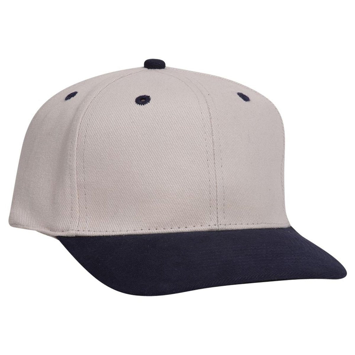 OTTO CAP 6 Panel Mid Profile Baseball Cap OTTO 27 - 008 Nvy/Stn.Gry OSFM - Adult Hats