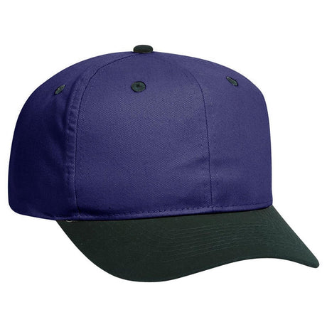 OTTO CAP 6 Panel Mid Profile Baseball Cap OTTO 27 - 015 Dk.Grn/Nvy OSFM - Adult Hats