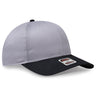 OTTO CAP 6 Panel Mid Profile Baseball Cap OTTO 27 - 079 Blk/Gry OSFM - Adult Hats