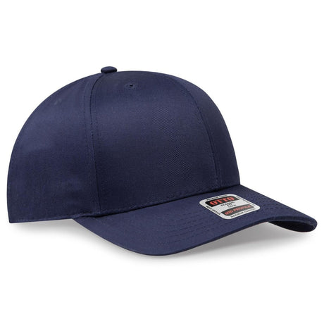 OTTO CAP 6 Panel Mid Profile Baseball Cap OTTO 27 - 079 Navy OSFM - Adult Hats