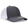 OTTO CAP 6 Panel Mid Profile Mesh Back Trucker Hat OTTO 112 - 1 Blk/Wht OSFM - Adult Hats