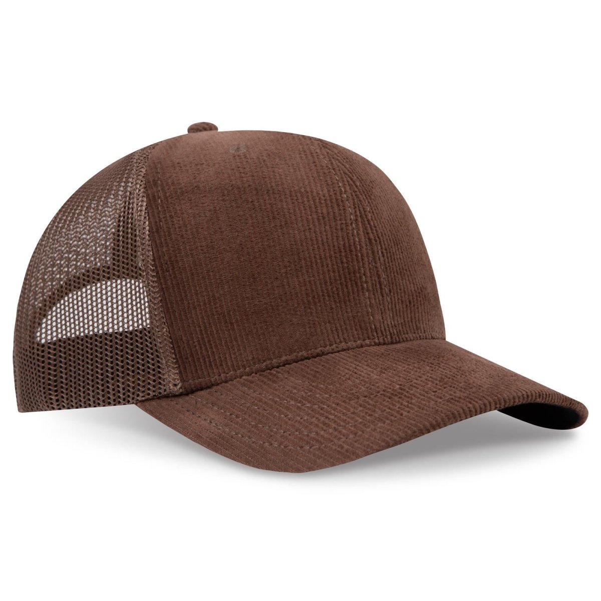 OTTO CAP 6 Panel Mid Profile Mesh Back Trucker Hat OTTO 112 - 1 Brown OSFM - Adult Hats