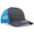 OTTO CAP 6 Panel Mid Profile Mesh Back Trucker Hat OTTO 112 - 1 Ch.Gry/CH.Gry/N.Blu OSFM - Adult Hats