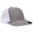 OTTO CAP 6 Panel Mid Profile Mesh Back Trucker Hat OTTO 112 - 1 Ch.Gry/Wht OSFM - Adult Hats