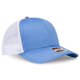 OTTO CAP 6 Panel Mid Profile Mesh Back Trucker Hat OTTO 112 - 1 Col. Blue/Col.Blue/Wht OSFM - Adult Hats