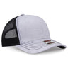 OTTO CAP 6 Panel Mid Profile Mesh Back Trucker Hat OTTO 112 - 1 H. Gry/H. Gry/Blk OSFM - Adult Hats