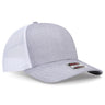 OTTO CAP 6 Panel Mid Profile Mesh Back Trucker Hat OTTO 112 - 1 HeatherGray/HeatherGray/White OSFM - Adult Hats