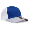 OTTO CAP 6 Panel Mid Profile Mesh Back Trucker Hat OTTO 112 - 1 HeatherGray/Royal/White OSFM - Adult Hats