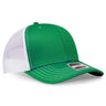 OTTO CAP 6 Panel Mid Profile Mesh Back Trucker Hat OTTO 112 - 1 Kly/Kly/Wht OSFM - Adult Hats