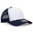 OTTO CAP 6 Panel Mid Profile Mesh Back Trucker Hat OTTO 112 - 1 Nvy/Wht/Nvy OSFM - Adult Hats