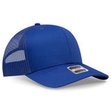 OTTO CAP 6 Panel Mid Profile Mesh Back Trucker Hat OTTO 112 - 1 Royal Young Adult Hats