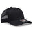 OTTO CAP 6 Panel Mid Profile Mesh Back Trucker Hat OTTO 30 - 287 Black OSFM - Adult Hats