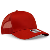 OTTO CAP 6 Panel Mid Profile Mesh Back Trucker Hat OTTO 30 - 287 Red OSFM - Adult Hats