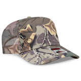 OTTO CAP Camouflage 5 Panel Mid Profile Mesh Back Trucker Hat OTTO 47 - 049 Kha/Brn/Lt.Ol.Grn OSFM - Adult Hats