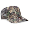 OTTO CAP Camouflage 5 Panel Mid Profile Mesh Back Trucker Hat OTTO 47 - 049 Lt.Lod/Brn/Kly OSFM - Adult Hats