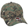 OTTO CAP Camouflage 6 Panel Low Profile Baseball Cap OTTO 78 - 353 Olv.Grn/Blk/Dk.Grn OSFM - Adult Hats