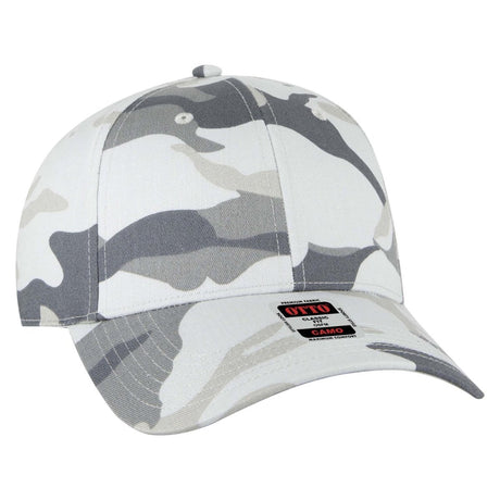 OTTO CAP Camouflage 6 Panel Low Profile Baseball Cap OTTO 78 - 353 St Gry/Gry OSFM - Adult Hats
