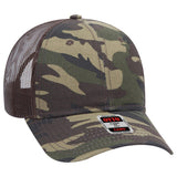 OTTO CAP Camouflage 6 Panel Low Profile Mesh Back Trucker Hat OTTO 105 - 1247 Camo/BrownMesh OSFM - Adult Hats