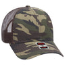 OTTO CAP Camouflage 6 Panel Low Profile Mesh Back Trucker Hat OTTO 105 - 1247 Camo/BrownMesh OSFM - Adult Hats