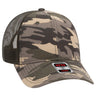 OTTO CAP Camouflage 6 Panel Low Profile Mesh Back Trucker Hat OTTO 105 - 1247 Camo/OliveMesh OSFM - Adult Hats