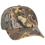 OTTO CAP Camouflage 6 Panel Low Profile Mesh Back Trucker Hat OTTO 106 - 752 Kha/Brn/Lt.Ol.Grn OSFM - Adult Hats