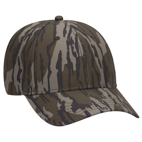 OTTO CAP Mossy Oak Camouflage 6 Panel Low Profile Baseball Cap OTTO 171 - 1295 Bottomland OSFM - Adult Hats