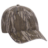 OTTO CAP Mossy Oak Camouflage 6 Panel Low Profile Dad Hat OTTO 171 - 1296 Bottomland OSFM - Adult Hats