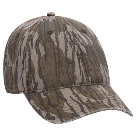 OTTO CAP Mossy Oak Camouflage 6 Panel Low Profile Dad Hat OTTO 171 - 1296 Bottomland OSFM - Adult Hats