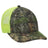 OTTO CAP Mossy Oak Camouflage 6 Panel Low Profile Mesh Back Trucker Hat OTTO 171 - 1293 Obsession/N.Ylw OSFM - Adult Hats
