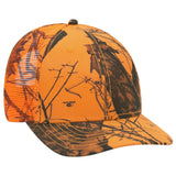 OTTO CAP Mossy Oak Camouflage Superior Polyester Twill 6 Panel Low Profile Mesh Back Trucker Hat OTTO 171 - 1292 Blaze OSFM - Adult Hats