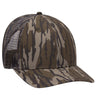 OTTO CAP Mossy Oak Camouflage Superior Polyester Twill 6 Panel Low Profile Mesh Back Trucker Hat OTTO 171 - 1292 Bottomland OSFM - Adult Hats
