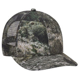 OTTO CAP Mossy Oak Camouflage Superior Polyester Twill 6 Panel Low Profile Mesh Back Trucker Hat OTTO 171 - 1292 Mountain Country Range OSFM - Adult Hats