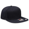 OTTO CAP "OTTO COMFY FIT" 6 Panel Pro Style Snapback Hat OTTO 125 - 1323 Black OSFM - Adult Hats