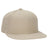 OTTO CAP "OTTO FIT" 6 Panel Mid Profile Flat Visor Baseball Cap OTTO 123 - 969 Khaki 7 Visors