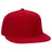 OTTO CAP "OTTO FIT" 6 Panel Mid Profile Flat Visor Baseball Cap OTTO 123 - 969 Red 7 Visors