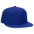 OTTO CAP "OTTO FIT" 6 Panel Mid Profile Flat Visor Baseball Cap OTTO 123 - 969 Royal 7 Visors