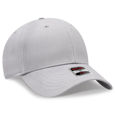 OTTO CAP "OTTO FLEX" Fitted 6 Panel Low Profile Baseball Cap OTTO 11 - 1167 Gray L/XL Hats