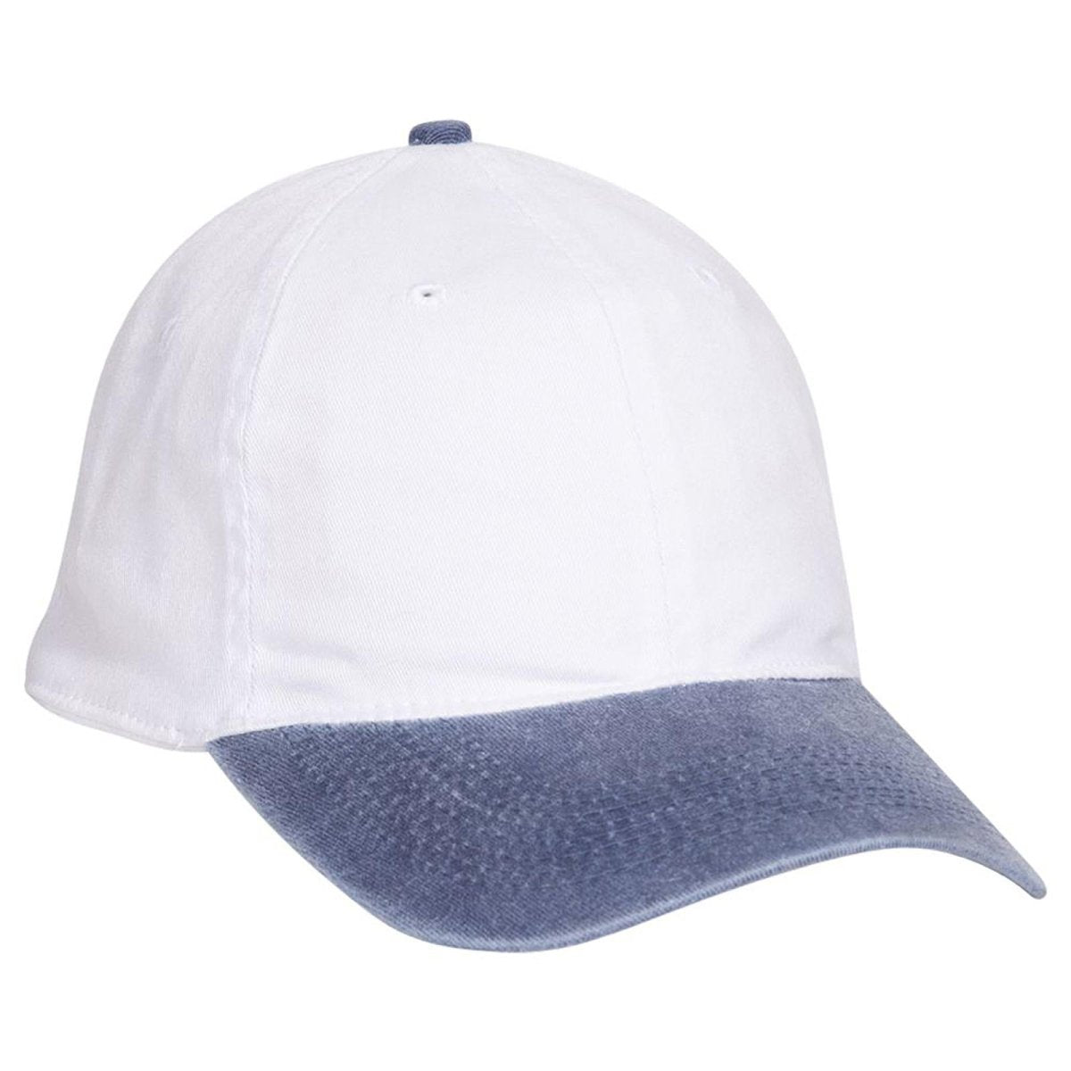 OTTO CAP "OTTO FLEX" Fitted 6 Panel Low Profile Dad Hat OTTO 10 - 271 Nvy/Wht S/M Hats