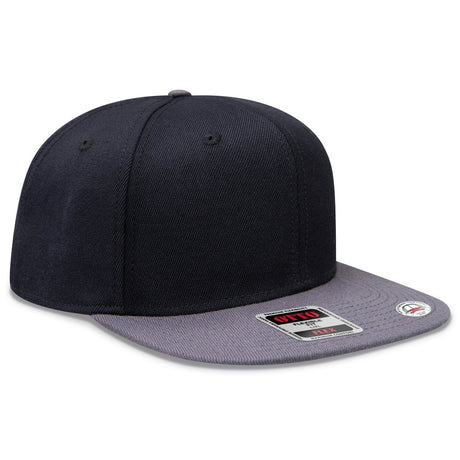 OTTO CAP "OTTO FLEX" Fitted 6 Panel Pro Style Baseball Cap OTTO 13 - 1329 Ch. Gry/Blk/Blk L/XL Hats