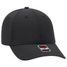 OTTO CAP "OTTO FLEX" Fitted UPF 50+ 6 Panel Low Profile Baseball Cap OTTO 11 - 1257 Black S/M Hats