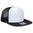 OTTO CAP "OTTO SNAP" 5 Panel High Crown Mesh Back Trucker Snapback Hat OTTO 132 - 1037 Blk/Wht/Blk OSFM - Adult Hats