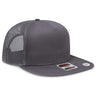 OTTO CAP "OTTO SNAP" 5 Panel Pro Style Mesh Back Trucker Snapback Hat OTTO 154 - 1124 Char. Gray OSFM - Adult Hats