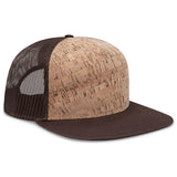 OTTO CAP "OTTO SNAP" 5 Panel Pro Style Mesh Back Trucker Snapback Hat OTTO 154 - 1174 D.Brn/Cork/D.Brn OSFM - Adult Hats